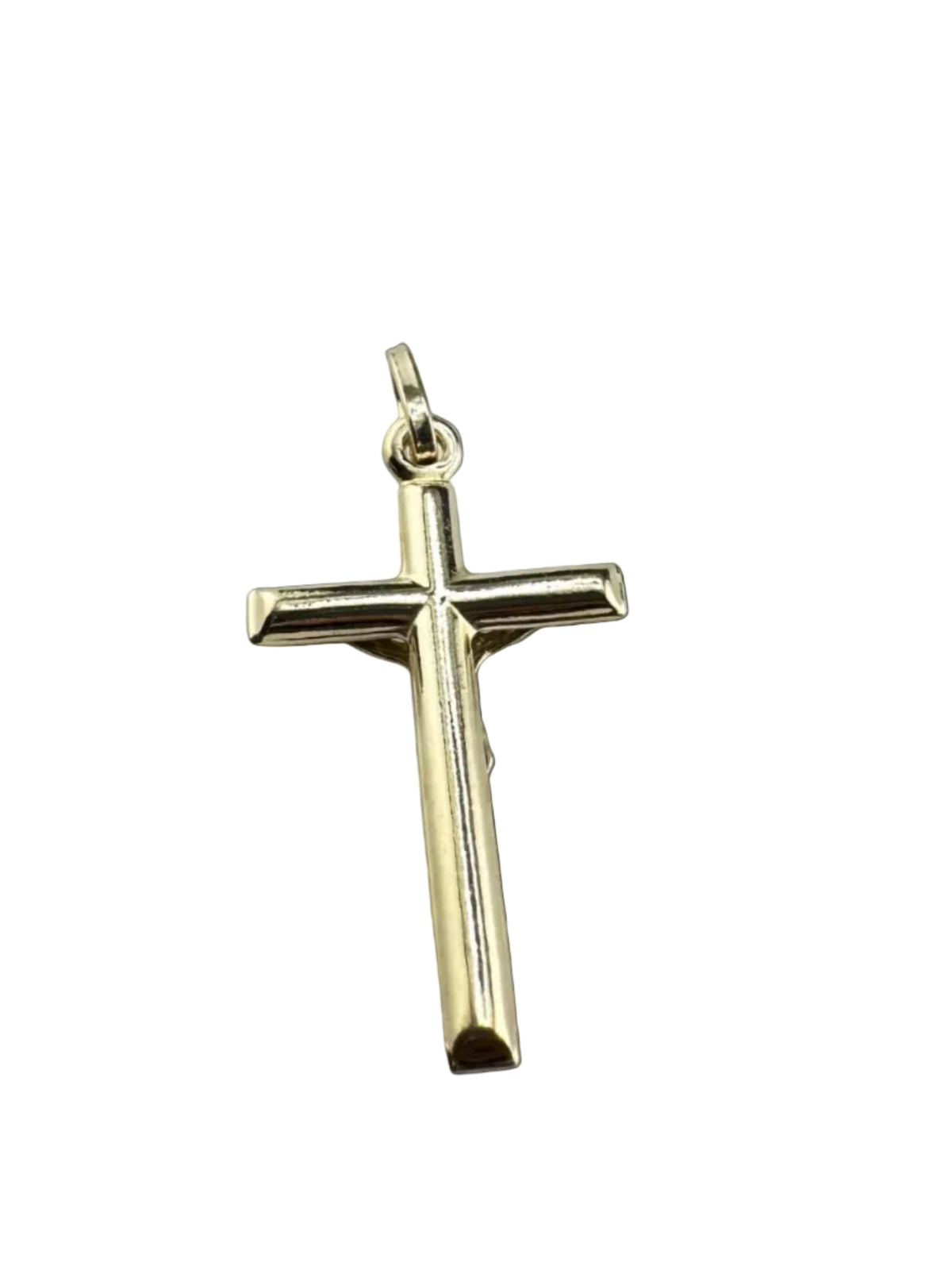 14kt Gold Two-Tone Jesus Crucifix Pendant