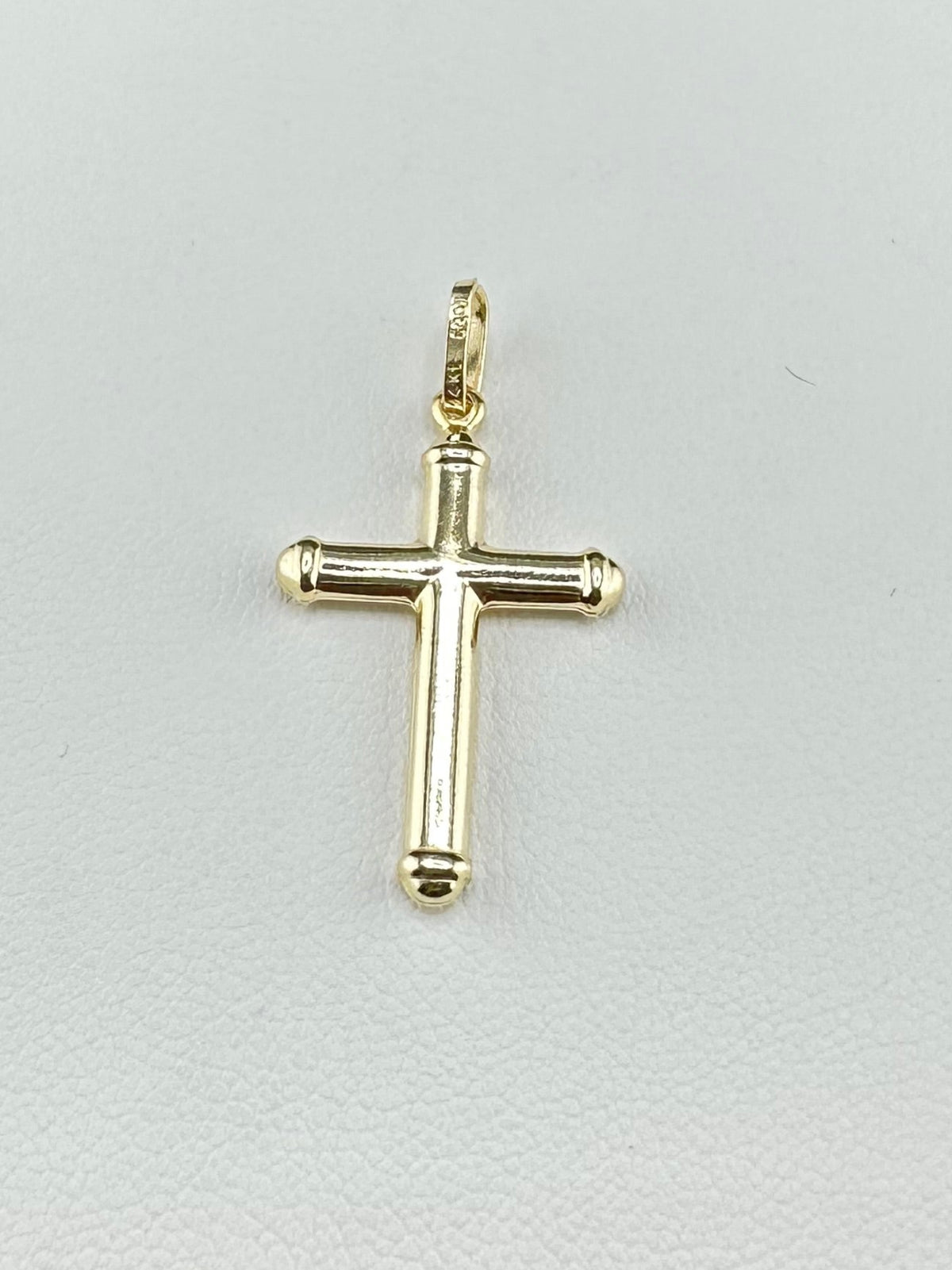 14K Gold Hollow Cross Pendant
