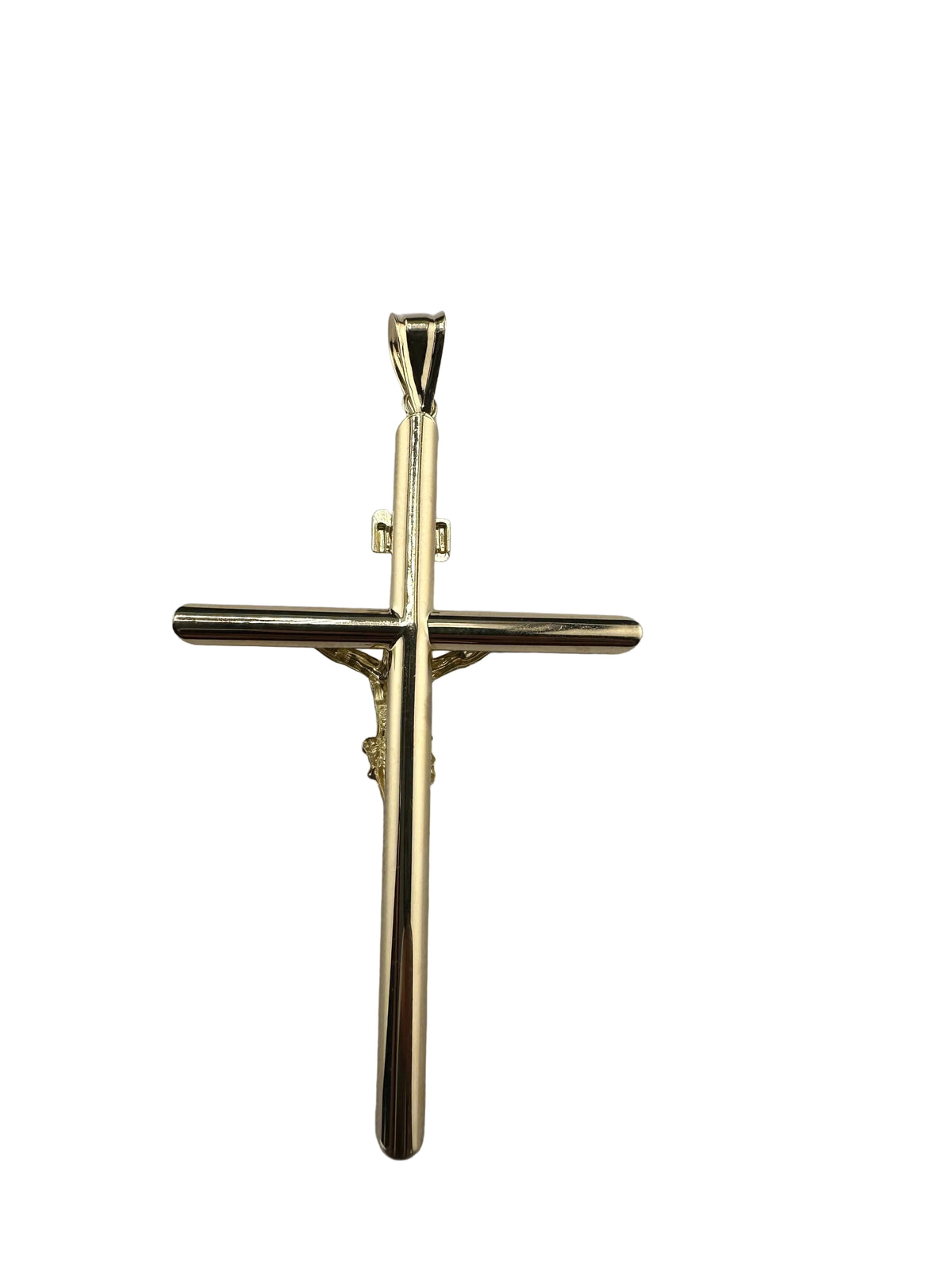 14K Two-Tone Gold Jesus Crucifix Pendant - White & Yellow GolD