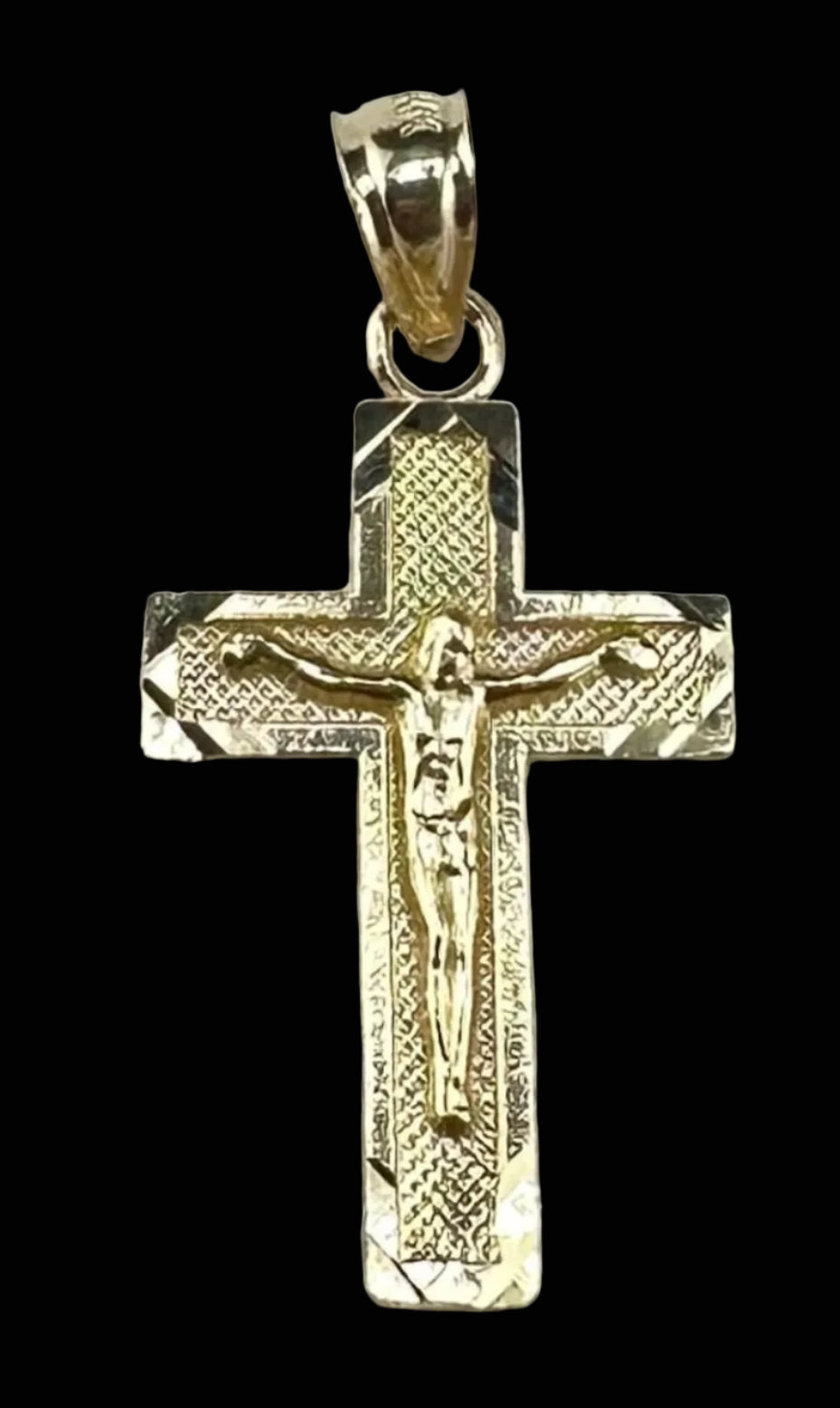 14K Gold Jesus Crucifix Pendant