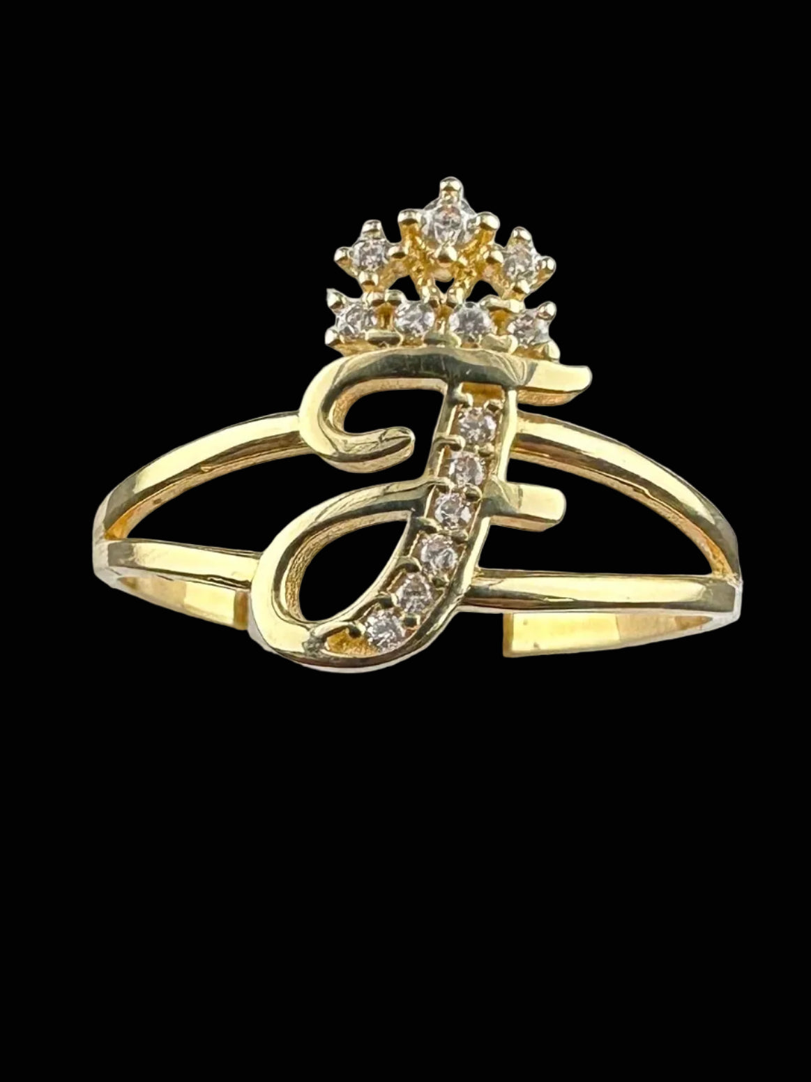 Ladies Initial Ring