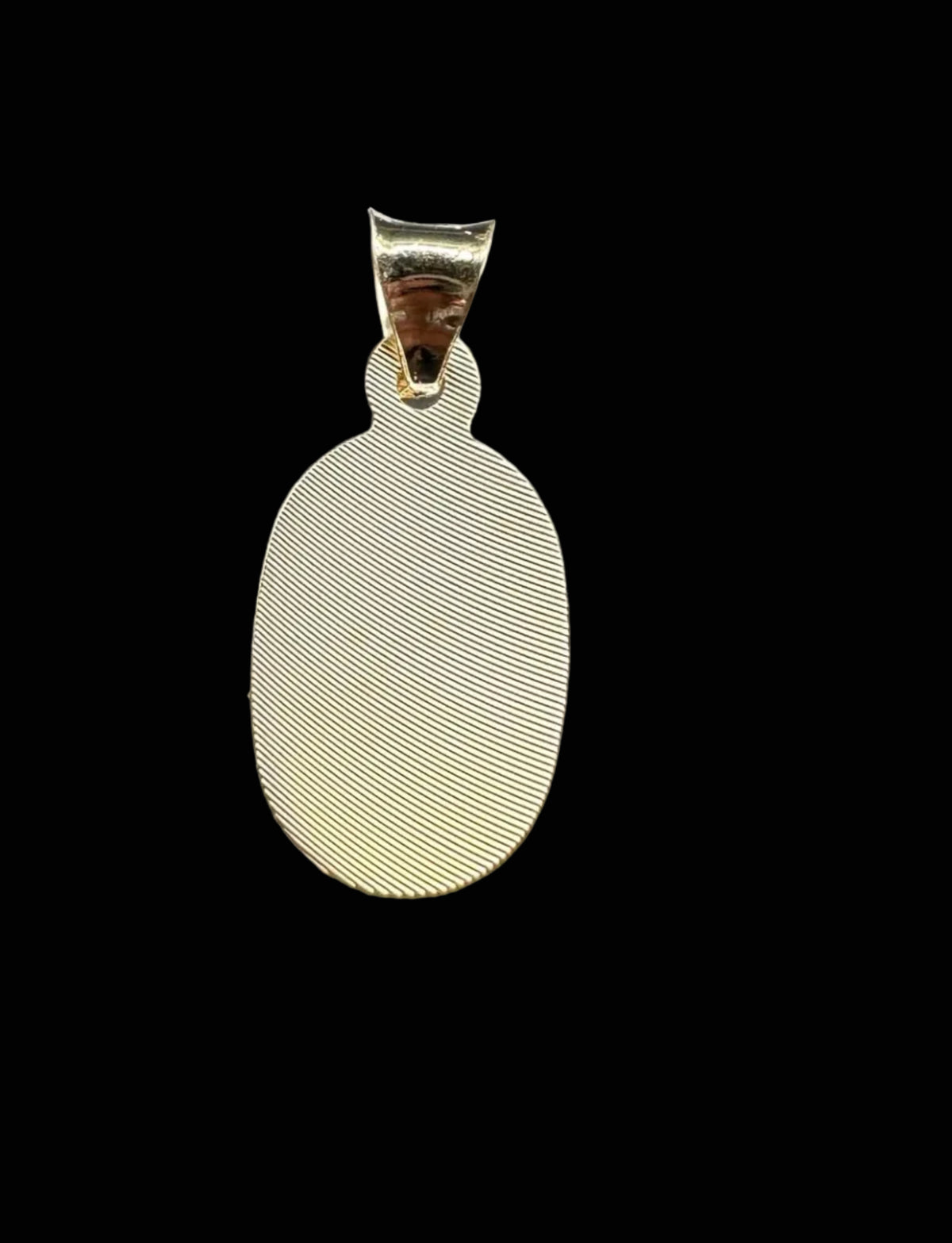 14K Gold Oval Virgin of Guadalupe Medal