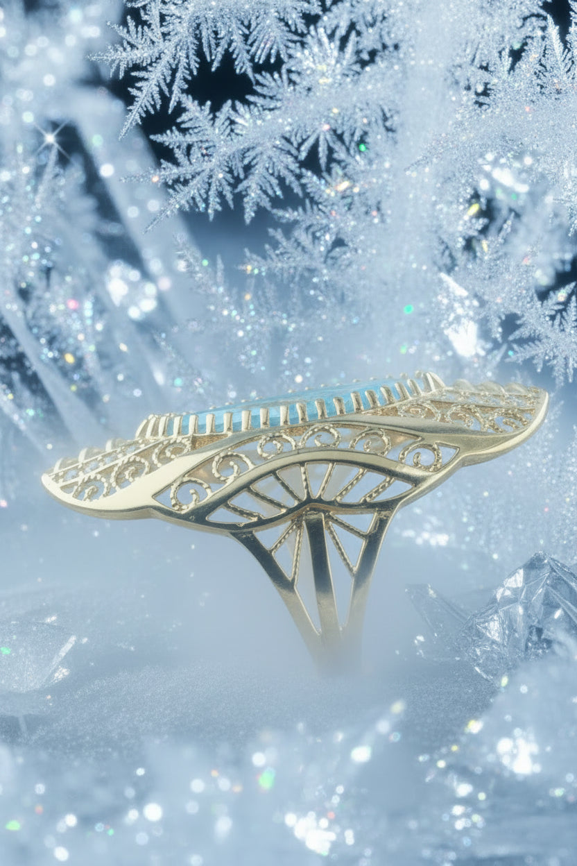 ladies' rings in ribbon style