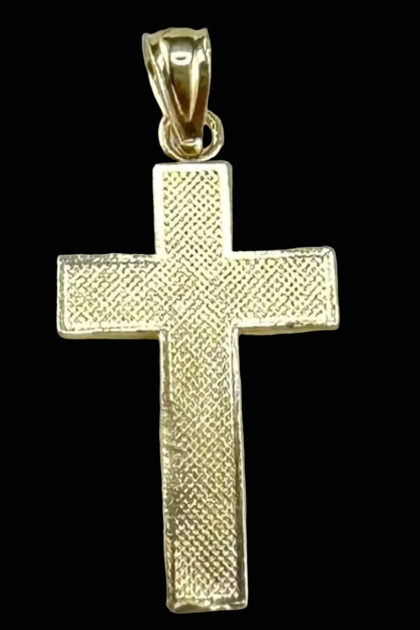 14K Gold Jesus Crucifix Pendant