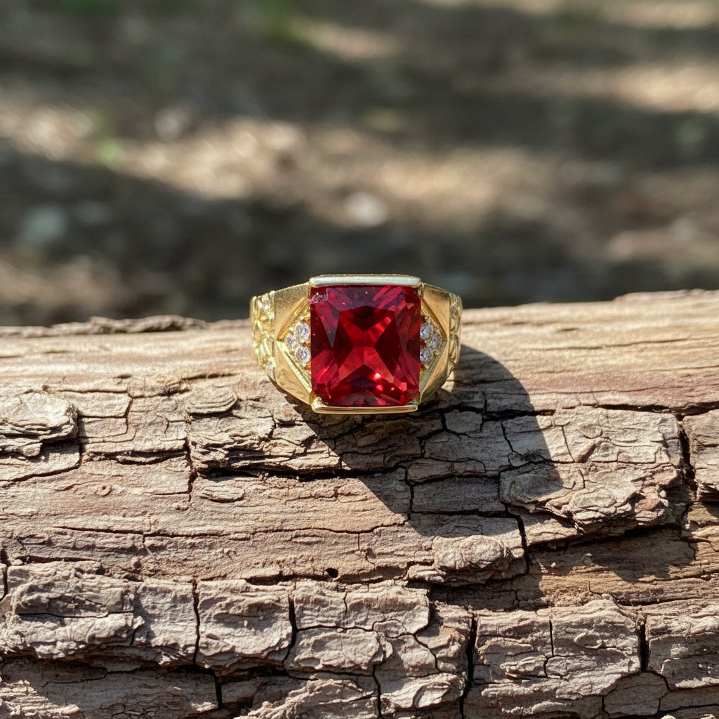 Fancy Men'S Ring C.Z
