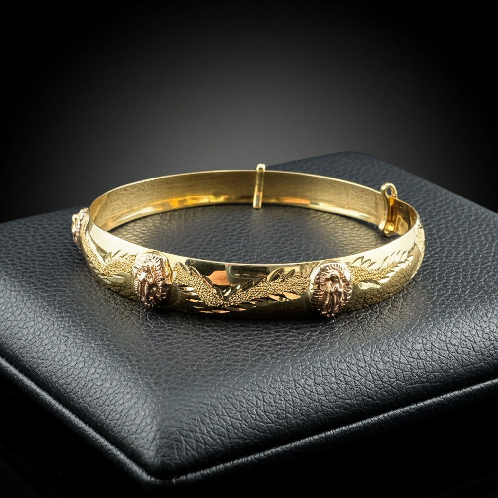 Girls Adjustable Our Lady of Guadalupe Bracelet - 45mm / 4.76g