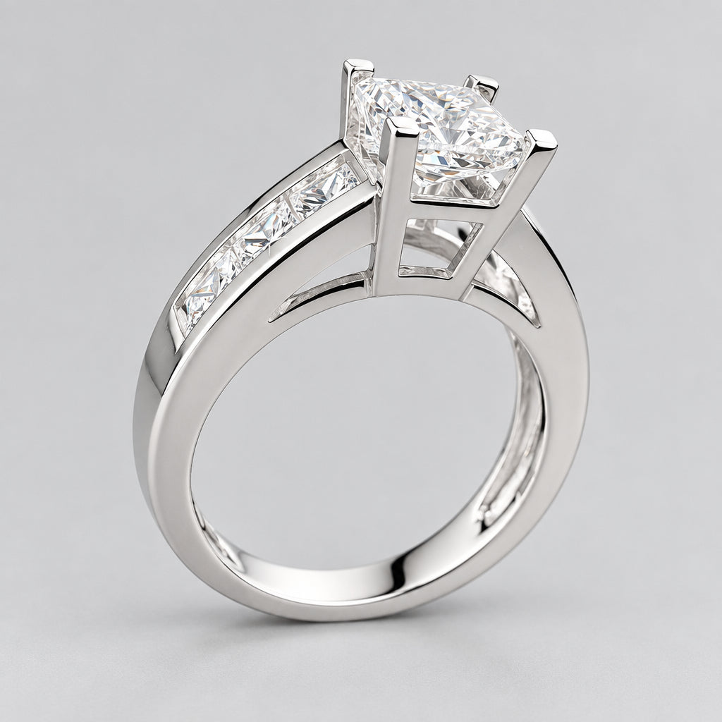 14KW CZ Engagement Ring