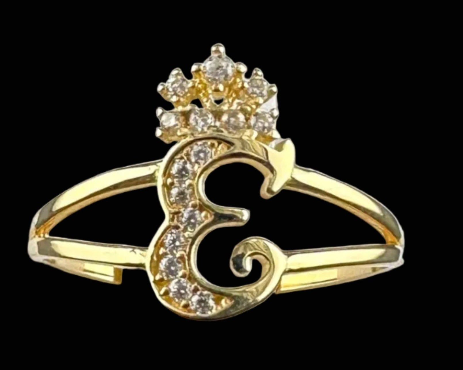Ladies Initial Ring