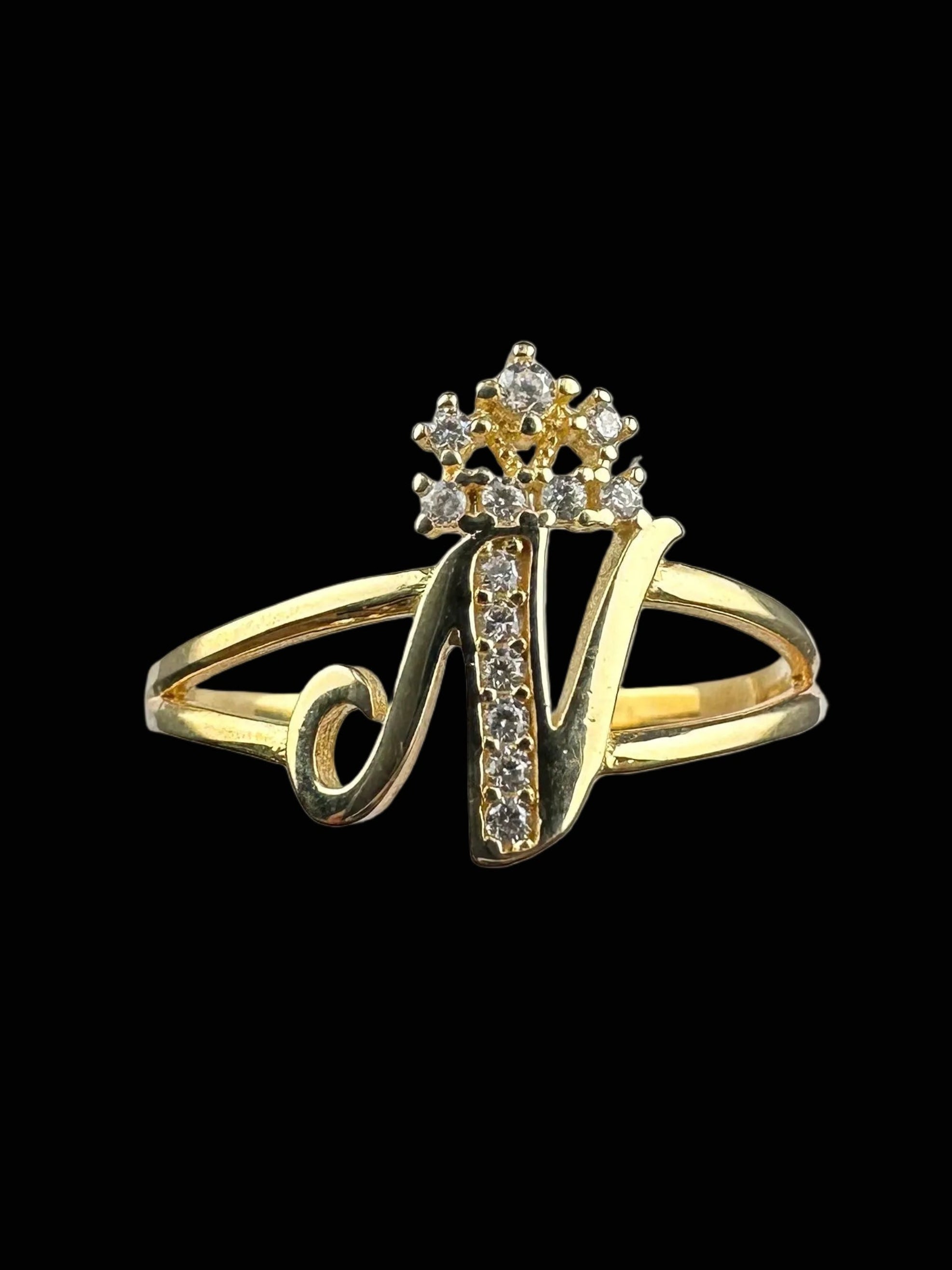 Ladies Initial Ring