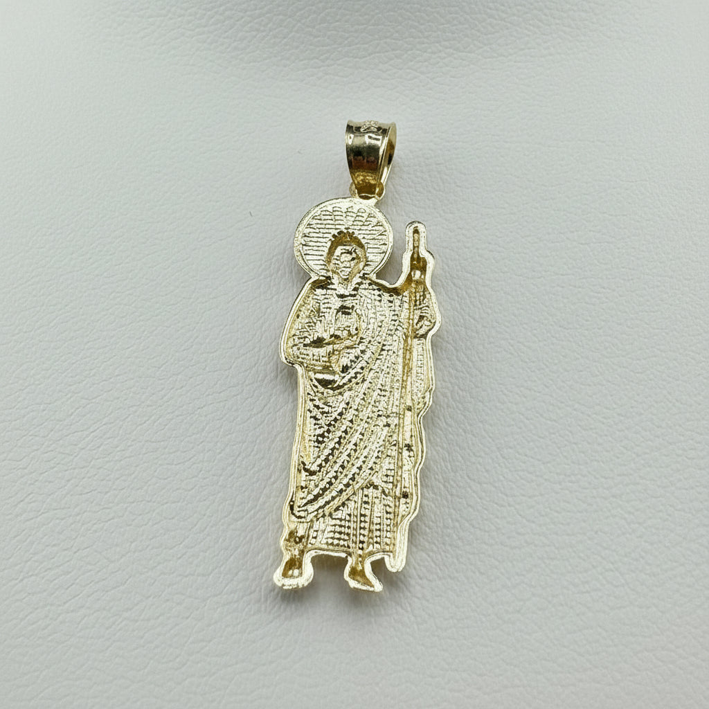 14kt Gold St. Jude CZ Pendant
