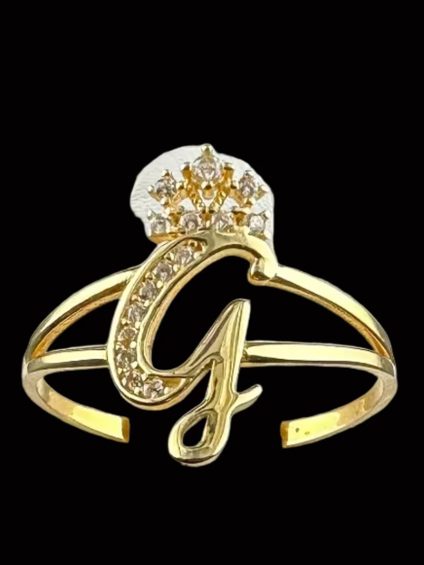 Ladies Initial Ring