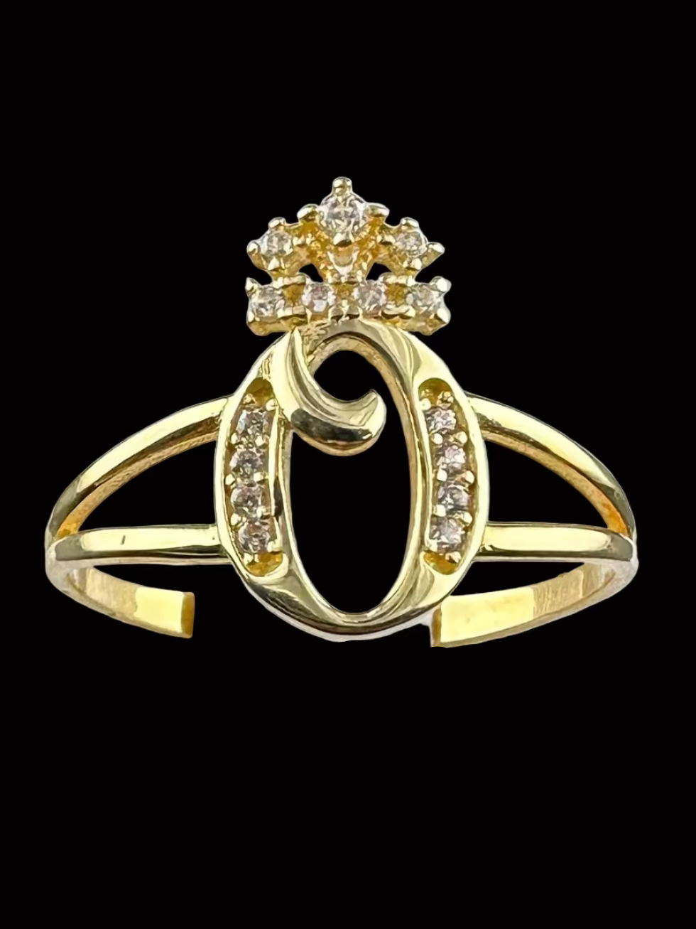 Ladies Initial Ring