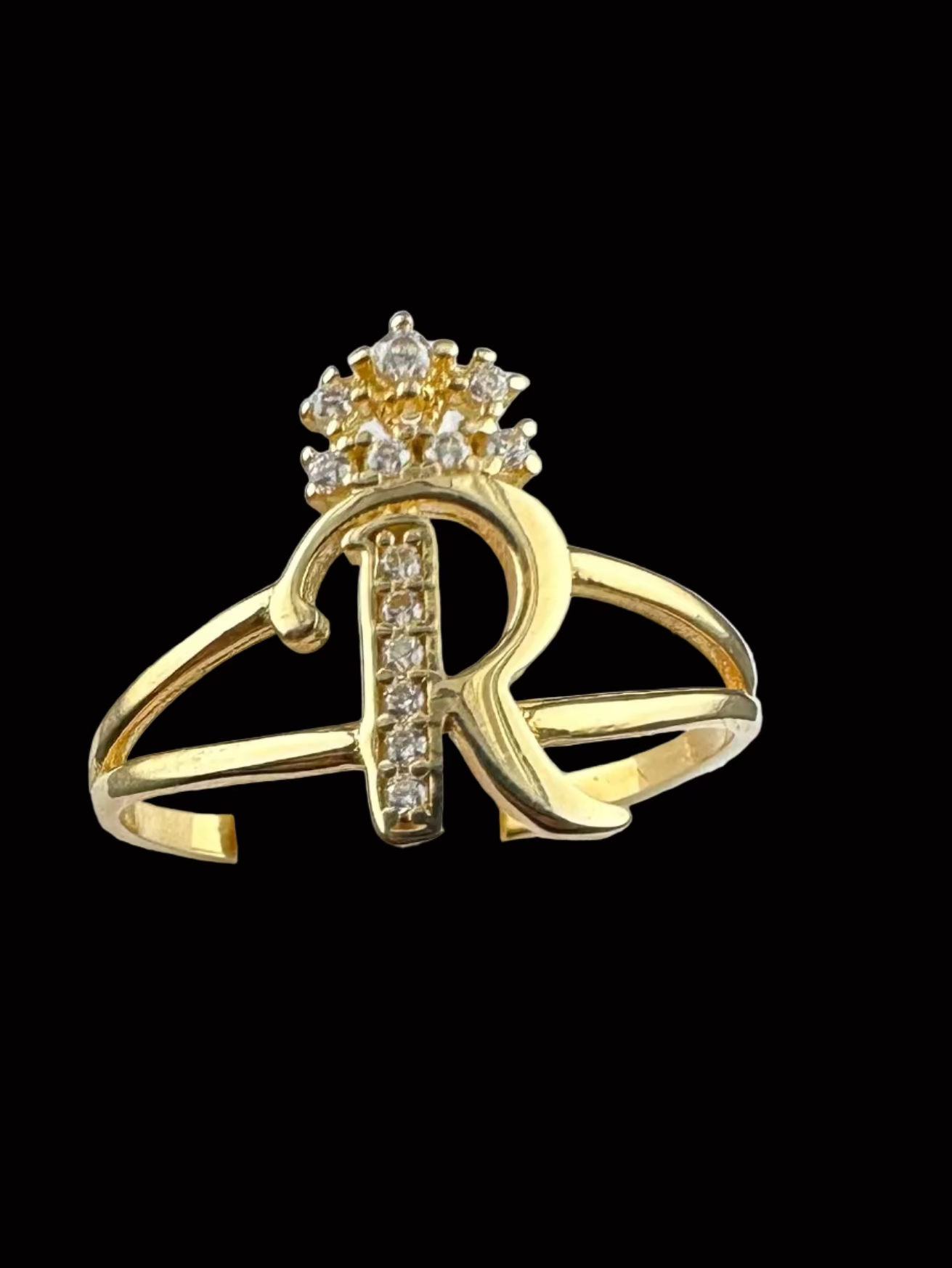 Ladies Initial Ring