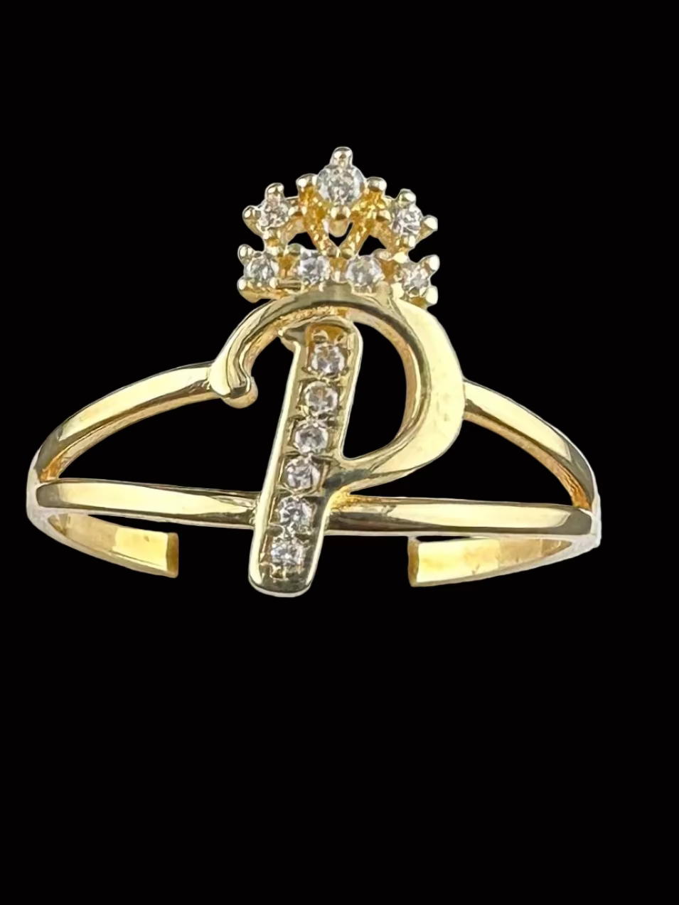 Ladies Initial Ring