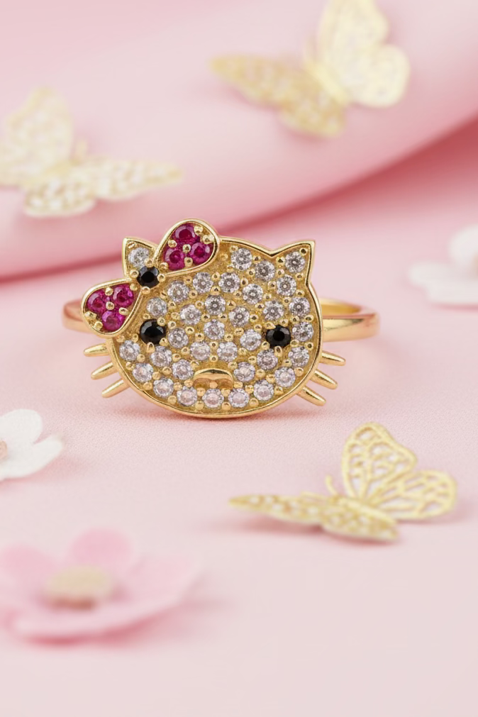 Ring Ladies Hello Kitty C.Z