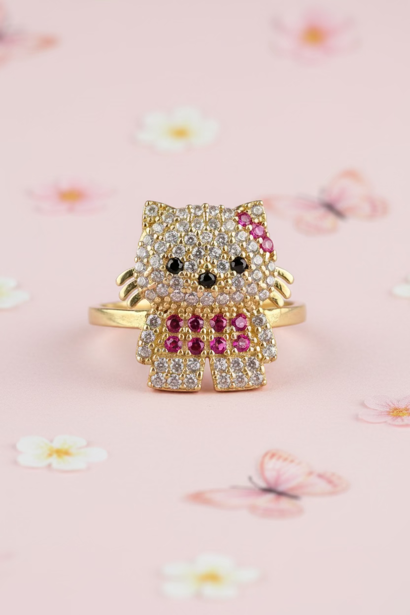 Ring Ladies Hello Kitty C.Z