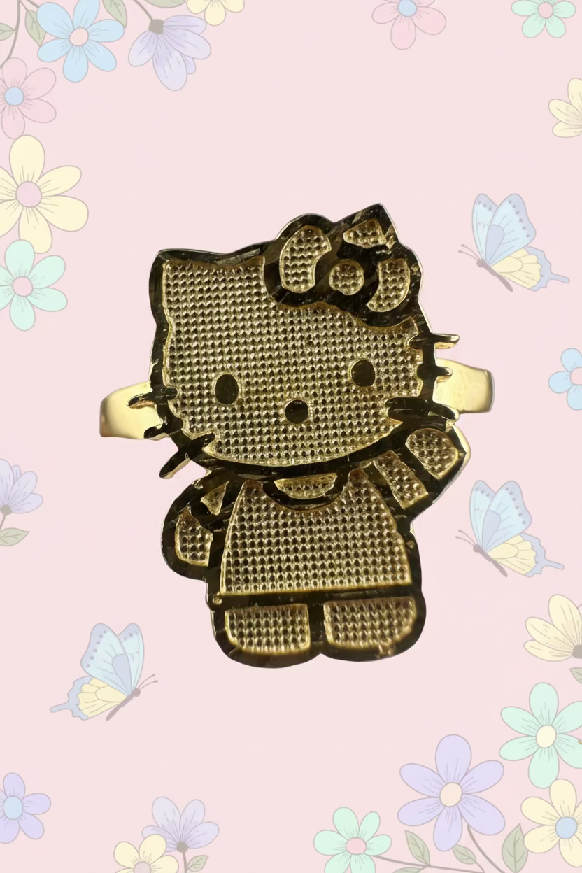 Ring Ladies Hello Kitty Gold