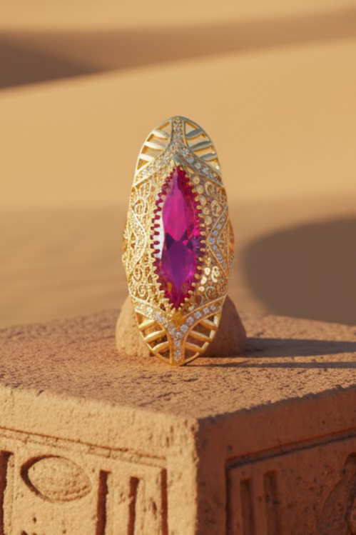 ladies' rings in ribbon style