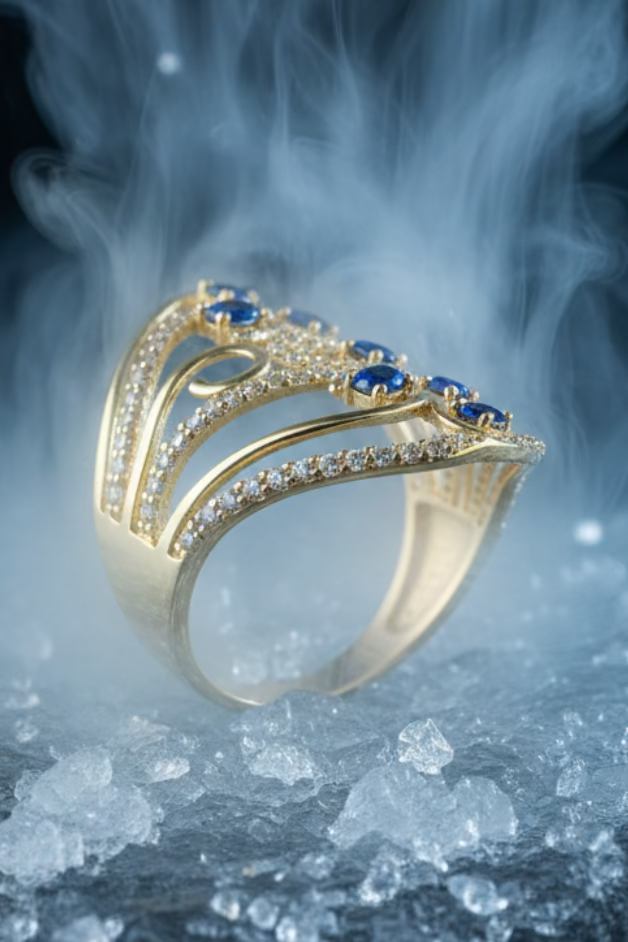 ladies' rings in ribbon style