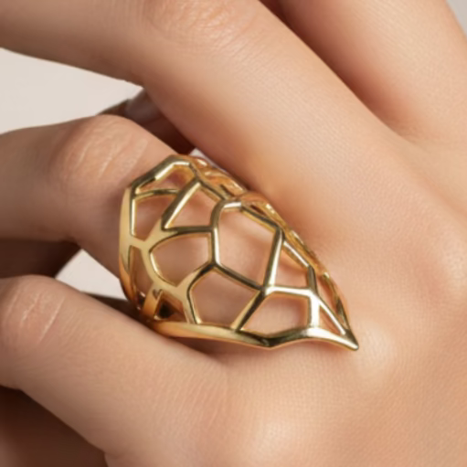 ladies' rings in ribbon style