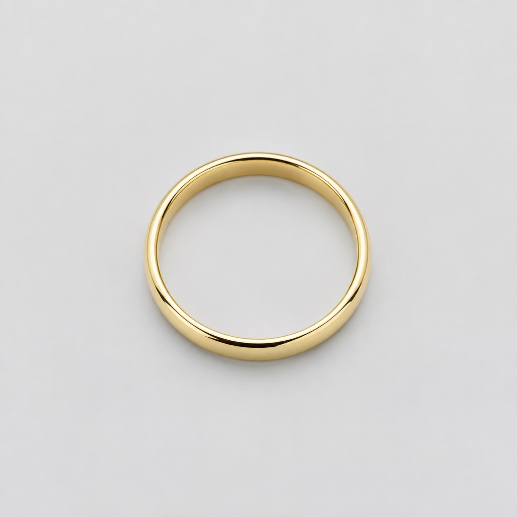 14KT Gold Plain Wedding Band